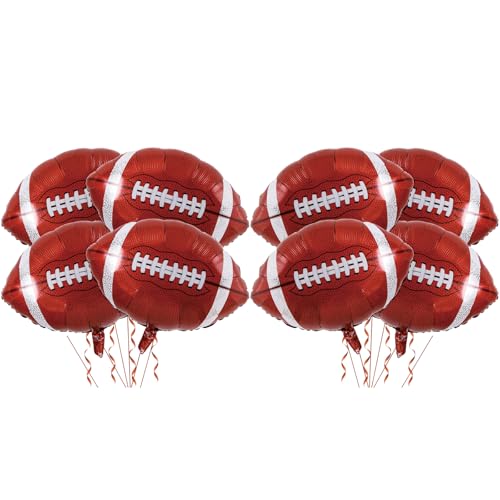 8 Stück Sport Folienballon, Rugby Fußball Thema Party Ballon Deko, Braun American Football Folienballons, Kindergeburtstag Dekoration Zubehör, Superbowl Sport Thema Party Dekoration 8 Stück Sport Folienballon, Rugby Fußball Thema Party Ballon Deko, Braun American Football Folienballons, Kindergeburtstag Dekoration Zubehör, Superbowl Sport Thema Party Dekoration von Ormromra