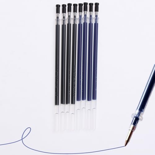 8 stuck Gel-Tinte Kugelschreiber-Mine, Blau, Schwarz 0,7 mm Strichstärke, Nachfüllminen für Gel-Roller, Kunststoff Kugelschreiber Minen, Kugelschreiber Ersatzminen, Kompatibel Mit meisten Stifte 8 stuck Gel-Tinte Kugelschreiber-Mine, Blau, Schwarz 0,7 mm Strichstärke, Nachfüllminen für Gel-Roller, Kunststoff Kugelschreiber Minen, Kugelschreiber Ersatzminen, Kompatibel Mit meisten Stifte von Ormromra