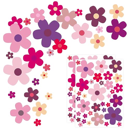 Aufkleber-Set 70 Blümchen, Sommer Blumen Auto Sticker, Flower-Power, Wasserfeste Outdoor, Mehrfarbig Bunt für Küche, Bad, Auto, Koffer, Laptop, Fahrrad, Roller Aufkleber-Set 70 Blümchen, Sommer Blumen Auto Sticker, Flower-Power, Wasserfeste Outdoor, Mehrfarbig Bunt für Küche, Bad, Auto, Koffer, Laptop, Fahrrad, Roller von Ormromra