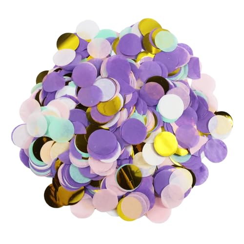Konfetti, 50g, 2,5cm Rund Tischdeko Glitzer Konfetti, Konfetti Tischdeko, Bunte Streudeko, Tischdeko Hochzeit Deko für Geburtstag, Hochzeit, Baby-shower, Karnevalsdeko Konfetti, 50g, 2,5cm Rund Tischdeko Glitzer Konfetti, Konfetti Tischdeko, Bunte Streudeko, Tischdeko Hochzeit Deko für Geburtstag, Hochzeit, Baby-shower, Karnevalsdeko von Ormromra