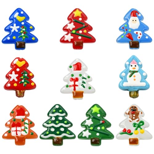 Ornazy 10 Stück 10 Farben Weihnachtsbaum Lampwork Glasperlen Handgemachte Cartoon Weihnachtsbaum Lose Perlen für DIY Schmuckherstellung Weihnachtsdekoration Ornazy 10 Stück 10 Farben Weihnachtsbaum Lampwork Glasperlen Handgemachte Cartoon Weihnachtsbaum Lose Perlen für DIY Schmuckherstellung Weihnachtsdekoration von Ornazy