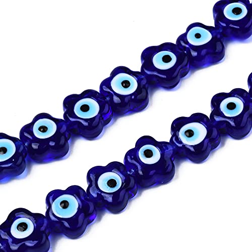 Ornazy Handgefertigte Glasperlen in Blumenform, Glasperlen für selbstgemachte Armbänder, Halsketten, Schmuckherstellung, 33 Stück Ornazy Handgefertigte Glasperlen in Blumenform, Glasperlen für selbstgemachte Armbänder, Halsketten, Schmuckherstellung, 33 Stück von Ornazy