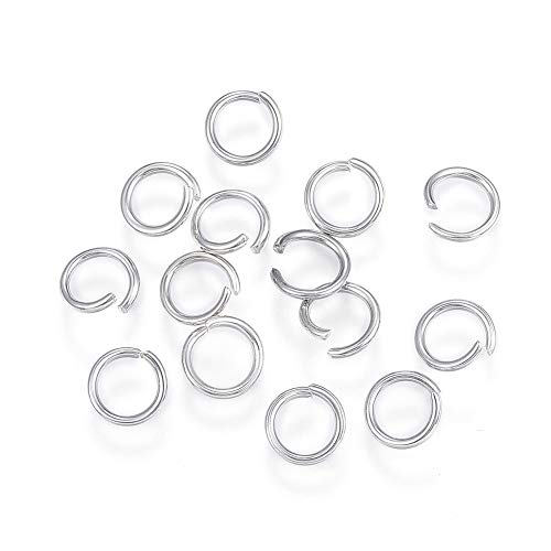 Ornazy Offene Biegeringe aus Edelstahl, 7 x 1 mm, 18 Gauge, rund, für Schmuckherstellung, Anhänger, Verbindungszubehör, 1000 Stück Ornazy Offene Biegeringe aus Edelstahl, 7 x 1 mm, 18 Gauge, rund, für Schmuckherstellung, Anhänger, Verbindungszubehör, 1000 Stück von Ornazy
