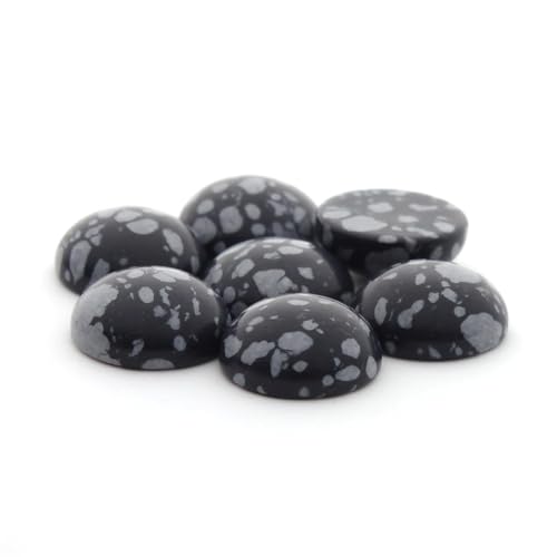 10 Stück 4-12mm Naturstein Cabochon Perlen Rund für Schmuckherstellung Schmuckherstellung 12mm von Ornrjfll
