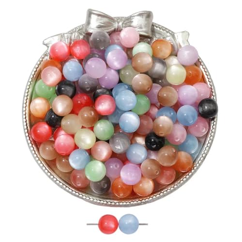 10 Stück 8 mm Katzenaugen-Glasperlen, lose runde Glasperlen, für Schmuckherstellung, DIY-Armbänder 10 Stück 8 mm Katzenaugen-Glasperlen, lose runde Glasperlen, für Schmuckherstellung, DIY-Armbänder von Ornrjfll