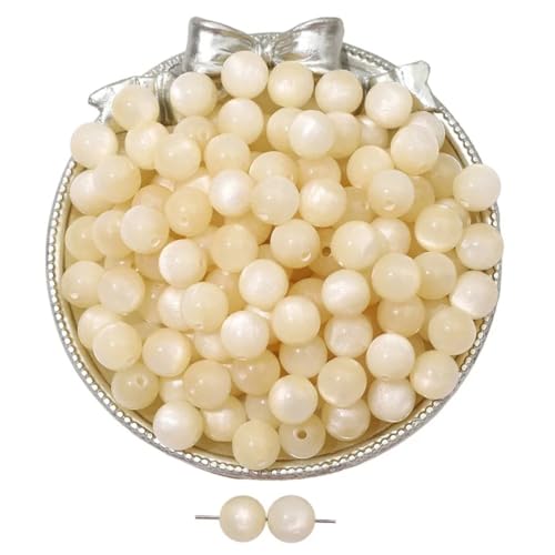 10 Stück 8 mm Katzenaugen-Glasperlen, lose runde Glasperlen, für Schmuckherstellung, DIY-Armband, Beige 10 Stück 8 mm Katzenaugen-Glasperlen, lose runde Glasperlen, für Schmuckherstellung, DIY-Armband, Beige von Ornrjfll
