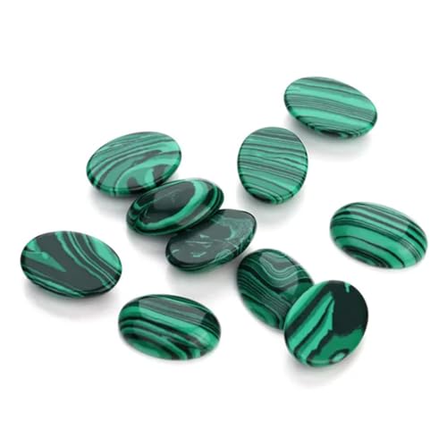 10x14 Zoll 13x18mm Natürliche Bulk Perlen mit flacher Rückseite Oval Cabochons Cameo Malachit Stein Perlen für Schmuckherstellung 10x14mm 10x14 Zoll 13x18mm Natürliche Bulk Perlen mit flacher Rückseite Oval Cabochons Cameo Malachit Stein Perlen für Schmuckherstellung 10x14mm von Ornrjfll