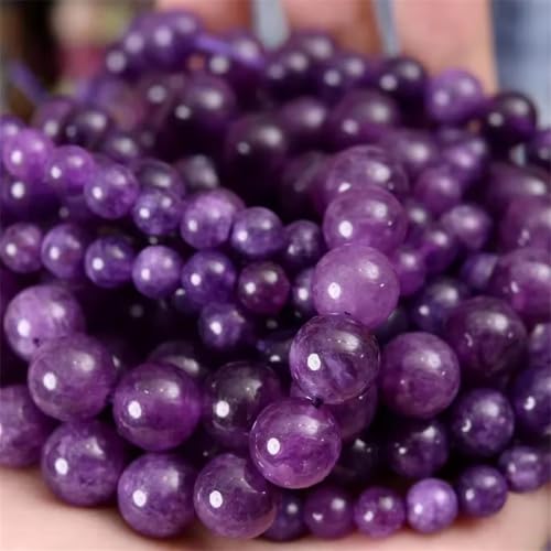 Natursteinperlen, Tigerauge, Schwarz, lose Perlen, Zubehör, Amethyst, ca. 10 mm, 38 Stück, 6/8/10 mm Natursteinperlen, Tigerauge, Schwarz, lose Perlen, Zubehör, Amethyst, ca. 10 mm, 38 Stück, 6/8/10 mm von Ornrjfll