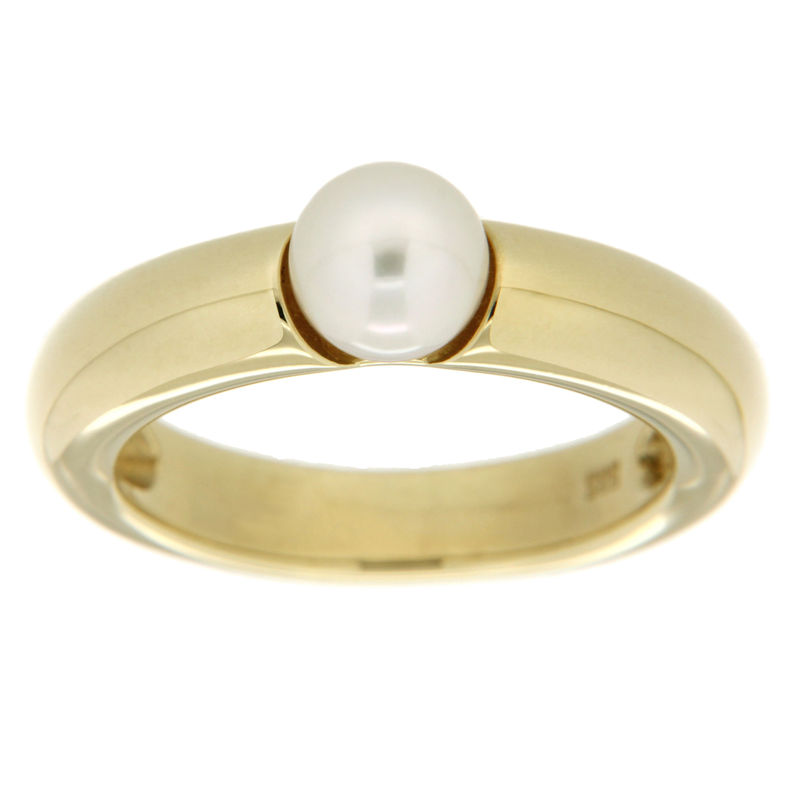 Orolino Ring 585/- Gold Akoya Zuchtperle Glänzend (Größe: 052 (16,6)) von Orolino