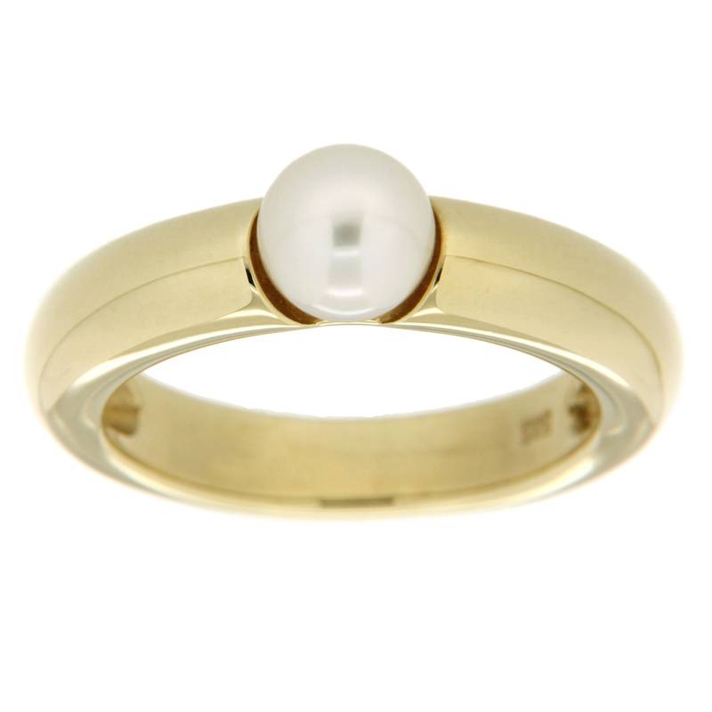 Orolino Ring 585/- Gold Akoya Zuchtperle Glänzend (Größe: 056 (17,8)) von Orolino