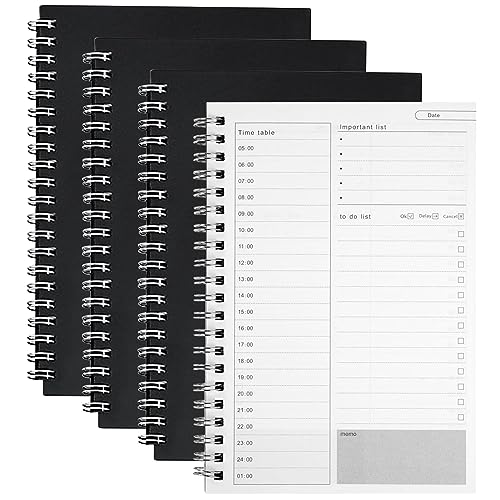 Orssmigs 4 Stück Wochenplaner Block 19x13,2 cm Weekly Planner Schülerkalender Schwarz Terminplaner Ringbuch Praktischer Taschenkalender Organizer Kalender Orssmigs 4 Stück Wochenplaner Block 19x13,2 cm Weekly Planner Schülerkalender Schwarz Terminplaner Ringbuch Praktischer Taschenkalender Organizer Kalender von Orssmigs