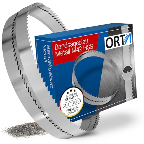 3er-Set Bi-Metall M42 HSS Bandsägeblätter, 1638 x 13 x 0,65 mm, 8/12 Zähne pro Zoll, Bandsägeblatt für Metall, Stahl, Aluminium, Nichteisenmetalle, Leichtmetalllegierungen 3er-Set Bi-Metall M42 HSS Bandsägeblätter, 1638 x 13 x 0,65 mm, 8/12 Zähne pro Zoll, Bandsägeblatt für Metall, Stahl, Aluminium, Nichteisenmetalle, Leichtmetalllegierungen von Orta