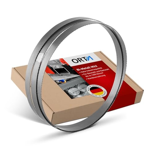 ORTA Bi-Metall M42 HSS Bandsägeblätter, 1140 x 13 x 0,50 mm, für Makita 2107FK Bandsäge, für Metall & schwierige Werkstoffe (18 Zähne pro Zoll) von Orta