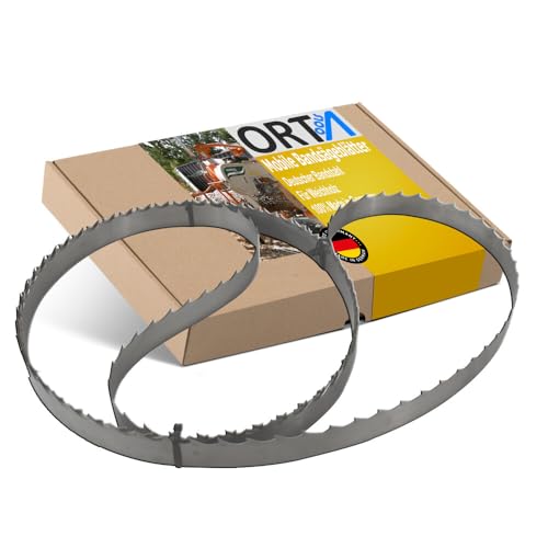 ORTA Mobile Bandsägeblätter für Mobile Sägewerke, von 2760 mm bis 4260 mm, bandsägeblatt zum Schnieden von Weich und Harthölzer (22 mm Zahnteilung) (Gehärtet, 2760 x 32 x 1,00 mm) von Orta