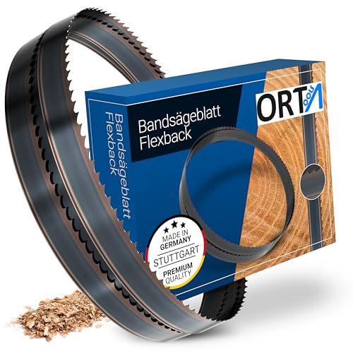 Orta Flexback Carbonstahl Bandsägeblatt | kompatibel mit gängigen Bandsägen | Weichholz, Hartholz, Kunststoff, NE-metalle, Kurven- und Geradschnitte | 1470 x 13 x 0,50 mm - 4 ZpZ | 2 Stück von Orta