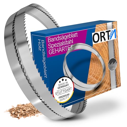 Orta Gehärtete Spezialstahl Bandsägeblätter - ideal für die Bearbeitung von Hart und Weichholzarten (8 x 0,45 x 6 mm, 2240 mm) von Orta