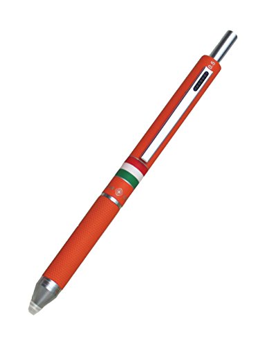 OSAMA Quadra – Kugelschreiber mit Minenhalter, 0,8 mm Spitze + 0,5 mm Mine, Ideal für Schul- und Schreibbedarf, Büro und Universität – Farbiger Kugelschreiber mit Tinte in Schwarz, Blau, Rot – Orange von OSAMA