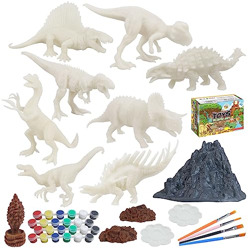 Osdhezcn Interaktives Spielzeug Unbemalte Dinosaurier Vorschulkinder Zubehör Für Kreatives Malen Zubehör Für Babys Ab 12 Monaten Kunst Sets Für Kinder von Osdhezcn
