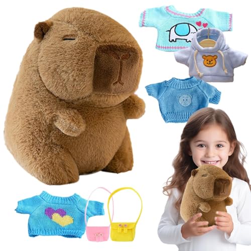 Oseczmut Capybara Plüschtier Capybara, Plüschtier Capybara mit Kleidung – Capybara Kostüm Capybara aus Plüsch, - und Winter-Stil, niedliche Capybara-Plüschtiere, Puppen Oseczmut Capybara Plüschtier Capybara, Plüschtier Capybara mit Kleidung – Capybara Kostüm Capybara aus Plüsch, - und Winter-Stil, niedliche Capybara-Plüschtiere, Puppen von Oseczmut