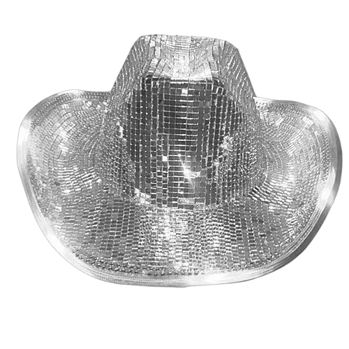 Oseczmut Cowboyhut Discokugel | Cowboy Disco Ball Discokugel | Cowgirl-Hüte mit Pailletten Spiegel Cowgirl-Hüte mit Pailletten, Neonfarben, Cowboyhut, silberfarben Oseczmut Cowboyhut Discokugel | Cowboy Disco Ball Discokugel | Cowgirl-Hüte mit Pailletten Spiegel Cowgirl-Hüte mit Pailletten, Neonfarben, Cowboyhut, silberfarben von Oseczmut