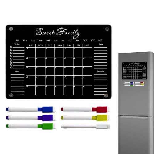 Oseczmut Magnetisches Whiteboard | Abwischbare Acryl Notizblöcke | Whiteboard Für Kühlschrank, Küche & Zuhause Oseczmut Magnetisches Whiteboard | Abwischbare Acryl Notizblöcke | Whiteboard Für Kühlschrank, Küche & Zuhause von Oseczmut