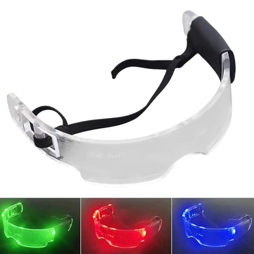 Oseczmut Sonnenbrille für Brillen aus Stoff mit hellen beleuchteten Linsen, cooles Cosplay-Zubehör für 5,9-Zoll-Puppen und andere Artikel von Oseczmut