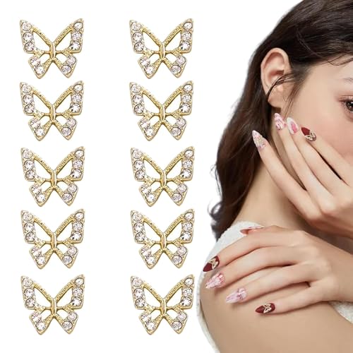Oseczmut Strass Nagel Charme, Nagelsteine | 10 Stück Schmetterlingsstecker | Nagelschmuck | Acryl Nagel Charm, Dekoration und Design Oseczmut Strass Nagel Charme, Nagelsteine | 10 Stück Schmetterlingsstecker | Nagelschmuck | Acryl Nagel Charm, Dekoration und Design von Oseczmut