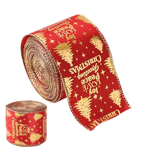 Oseczmut Weihnachts Geschenkband - Weihnachts Geschenkband Rolle Für Geschenkverpackung | Bastelband Für Schleifen Ohrschmuck Haaraccessoires Kränze Blumengestecke Oseczmut Weihnachts Geschenkband - Weihnachts Geschenkband Rolle Für Geschenkverpackung | Bastelband Für Schleifen Ohrschmuck Haaraccessoires Kränze Blumengestecke von Oseczmut
