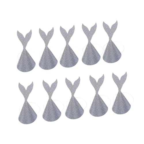 Oshhni 10 Stück Meerjungfrau Geburtstag Hüte Kronenparty Hüte Stirnband zum Feiern Babyparty, Silber Oshhni 10 Stück Meerjungfrau Geburtstag Hüte Kronenparty Hüte Stirnband zum Feiern Babyparty, Silber von Oshhni