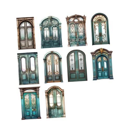 Oshhni 10pcs Scrapbook Paper Journaling Paper Supplies Retro Hollow Journal Dekor für Fotoalbum Geschenkverpackungsraum Wandkunst , Style E von Oshhni