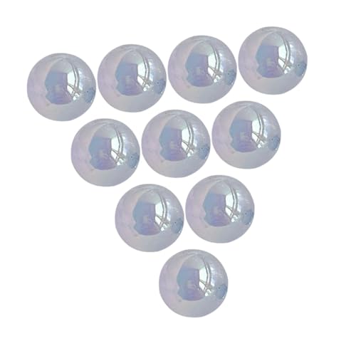 Oshhni 10x 16mm Acrylperlen rund Halskette Kunstwerk Dekoration zarte Perlenversorgungen Ornament Schmuck Making Perlen, Blau von Oshhni