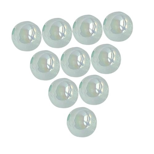 Oshhni 10x 16mm Acrylperlen rund Halskette Kunstwerk Dekoration zarte Perlenversorgungen Ornament Schmuck Making Perlen, GrÜn von Oshhni