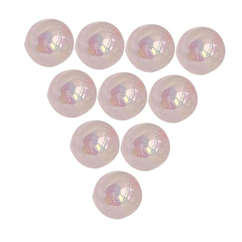 Oshhni 10x 16mm Acrylperlen rund Halskette Kunstwerk Dekoration zarte Perlenversorgungen Ornament Schmuck Making Perlen, Rosa von Oshhni