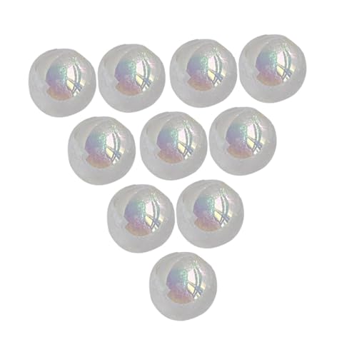 Oshhni 10x 16mm Acrylperlen rund Halskette Kunstwerk Dekoration zarte Perlenversorgungen Ornament Schmuck Making Perlen, Weiß Oshhni 10x 16mm Acrylperlen rund Halskette Kunstwerk Dekoration zarte Perlenversorgungen Ornament Schmuck Making Perlen, Weiß von Oshhni
