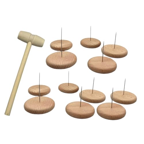 Oshhni 12 Stück Puppenständer Aus Buchenholz, Halter für Sammlerstücke, Basis, 5,5 cm Basis Oshhni 12 Stück Puppenständer Aus Buchenholz, Halter für Sammlerstücke, Basis, 5,5 cm Basis von Oshhni