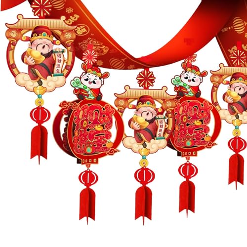 Oshhni 2025 Chinesisches Neujahr der Schlangengirlande, Frühlingsfest-Dekoration für Schlafzimmer, Style B von Oshhni
