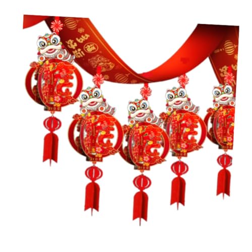 Oshhni 2025 chinesische Neue Jahr Banner Schlange Jahr Girlande Decke Dekorationen DIY Hängen Flagge für Garten, Style A von Oshhni