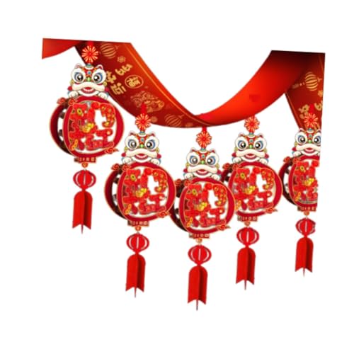 Oshhni 2025 chinesische Neue Jahr Banner Schlange Jahr Girlande Decke Dekorationen DIY Hängen Flagge für Garten, Style B von Oshhni