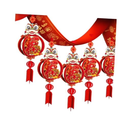 Oshhni 2025 chinesische Neue Jahr Banner Schlange Jahr Girlande Decke Dekorationen DIY Hängen Flagge für Garten, Style C von Oshhni