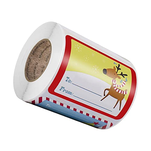 Oshhni 250 Stück Weihnachtspapieraufkleber, Umschlagaufkleber, Aufkleber, Selbstklebende Dekoration, Weihnachtsetikett, Weihnachtsgeschenkanhänger für Skateb Oshhni 250 Stück Weihnachtspapieraufkleber, Umschlagaufkleber, Aufkleber, Selbstklebende Dekoration, Weihnachtsetikett, Weihnachtsgeschenkanhänger für Skateb von Oshhni