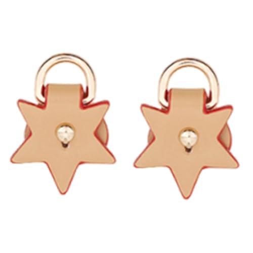 Oshhni 2Pcs Geldbörse D Ringe für Riemen PU Conversion Kit Herstellung Liefert Schnallen, Helles Khaki von Oshhni