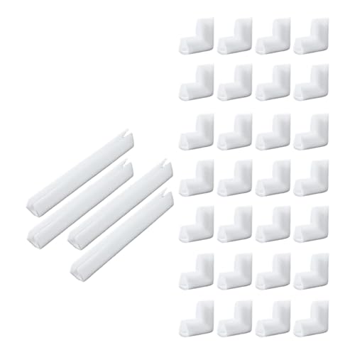 Oshhni 32 Stück Fotospiegel-Verpackungsschaum-Eckenschutz, Polsterung, Kunstversand-Eckenschutz, weiß, I-förmig Oshhni 32 Stück Fotospiegel-Verpackungsschaum-Eckenschutz, Polsterung, Kunstversand-Eckenschutz, weiß, I-förmig von Oshhni