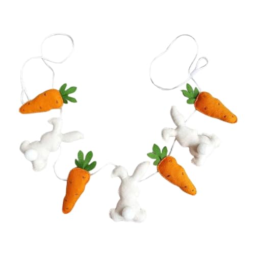 Oshhni 3D Hase Karotte Banner Dekoration Foto Requisiten Urlaub Kamin Cartoon Ornament von Oshhni