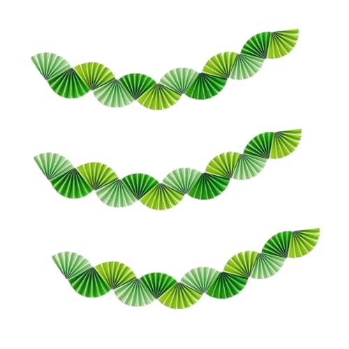 Oshhni 3X Papier Fans Girlande Hintergrund Decke Hängende Dekoration für Geburtstag Dusche, GrÜn Oshhni 3X Papier Fans Girlande Hintergrund Decke Hängende Dekoration für Geburtstag Dusche, GrÜn von Oshhni