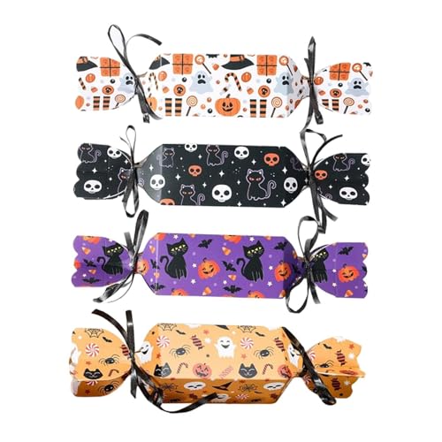 Oshhni 4X Halloween Leckerli Boxen Süßigkeiten Leckerli Geschenk Boxen für Geburtstagsaktivität Kinder Oshhni 4X Halloween Leckerli Boxen Süßigkeiten Leckerli Geschenk Boxen für Geburtstagsaktivität Kinder von Oshhni