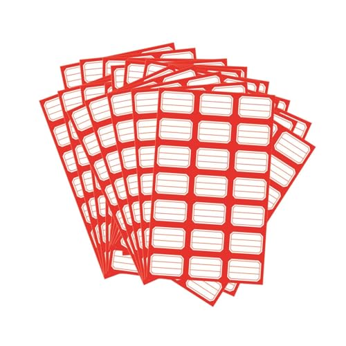 Oshhni 50 blätter Selbst Klebe Etiketten Tag Aufkleber Plain Aufkleber Etiketten für Büro Hause Schule, Rot Oshhni 50 blätter Selbst Klebe Etiketten Tag Aufkleber Plain Aufkleber Etiketten für Büro Hause Schule, Rot von Oshhni