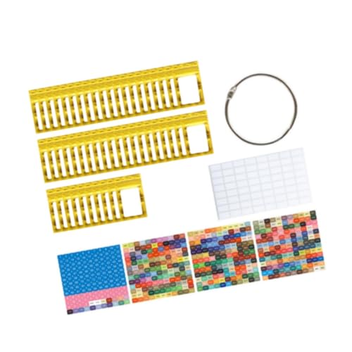 Oshhni 50 -fache Kleine Perlenorganisator, Aufbewahrungstasche, wiederverschließbare Taschen mit Bindemittelringen und Aufklebern, Gold von Oshhni