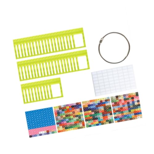 Oshhni 50 -fache Kleine Perlenorganisator, Aufbewahrungstasche, wiederverschließbare Taschen mit Bindemittelringen und Aufklebern, GrÜn von Oshhni