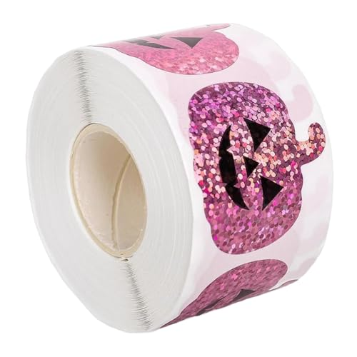 Oshhni 500 x Halloween-Kürbis-Aufkleber, Siegel, Paster-Rolle, Siegelaufkleber, Aufkleber für die Kartenherstellung, Geschenkbox, Halloween, Journaling, Cj21 Oshhni 500 x Halloween-Kürbis-Aufkleber, Siegel, Paster-Rolle, Siegelaufkleber, Aufkleber für die Kartenherstellung, Geschenkbox, Halloween, Journaling, Cj21 von Oshhni
