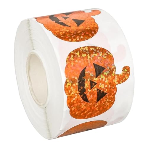 Oshhni 500 x Halloween-Kürbis-Aufkleber, Siegel, Paster-Rolle, Siegelaufkleber, Aufkleber für die Kartenherstellung, Geschenkbox, Halloween, Journaling, Kapitel 27 Oshhni 500 x Halloween-Kürbis-Aufkleber, Siegel, Paster-Rolle, Siegelaufkleber, Aufkleber für die Kartenherstellung, Geschenkbox, Halloween, Journaling, Kapitel 27 von Oshhni